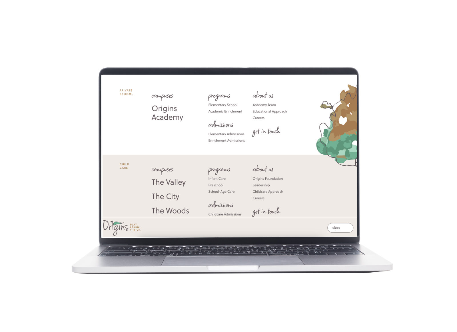 Origins Natural Learning Centre Website Origins Natural Learning Centre Website